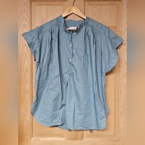 Universal‎ Thread Large Bluish Gray Cotton Blouse